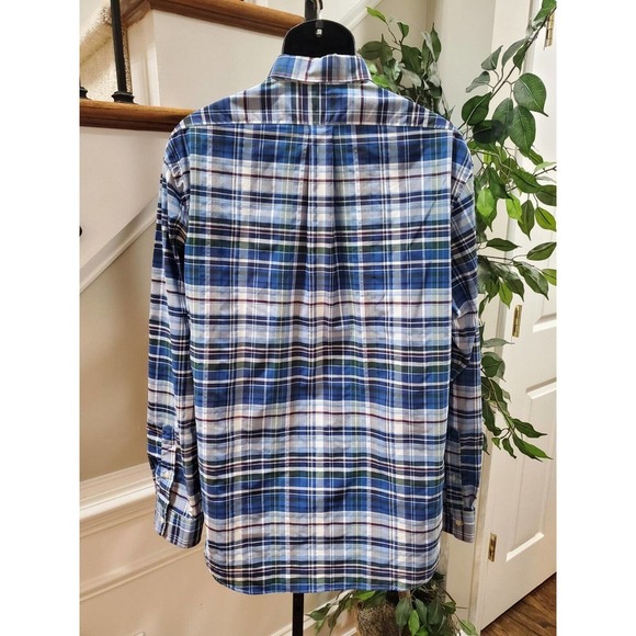 Polo Ralph Lauren Men Blue Polyester Collared Long Sleeve Buttons Down Shirt XL - Picture 5 of 11